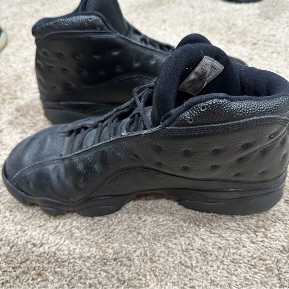 Men’s Jordan’s Shoes Black and Green Soles Sneakers - Size 12 - Picture 3 of 5